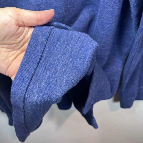 Polo Ralph Lauren Men's Quarter Zip Pullover Sweater Blue Heather Red Pony Sz XL - Picture 12 of 13